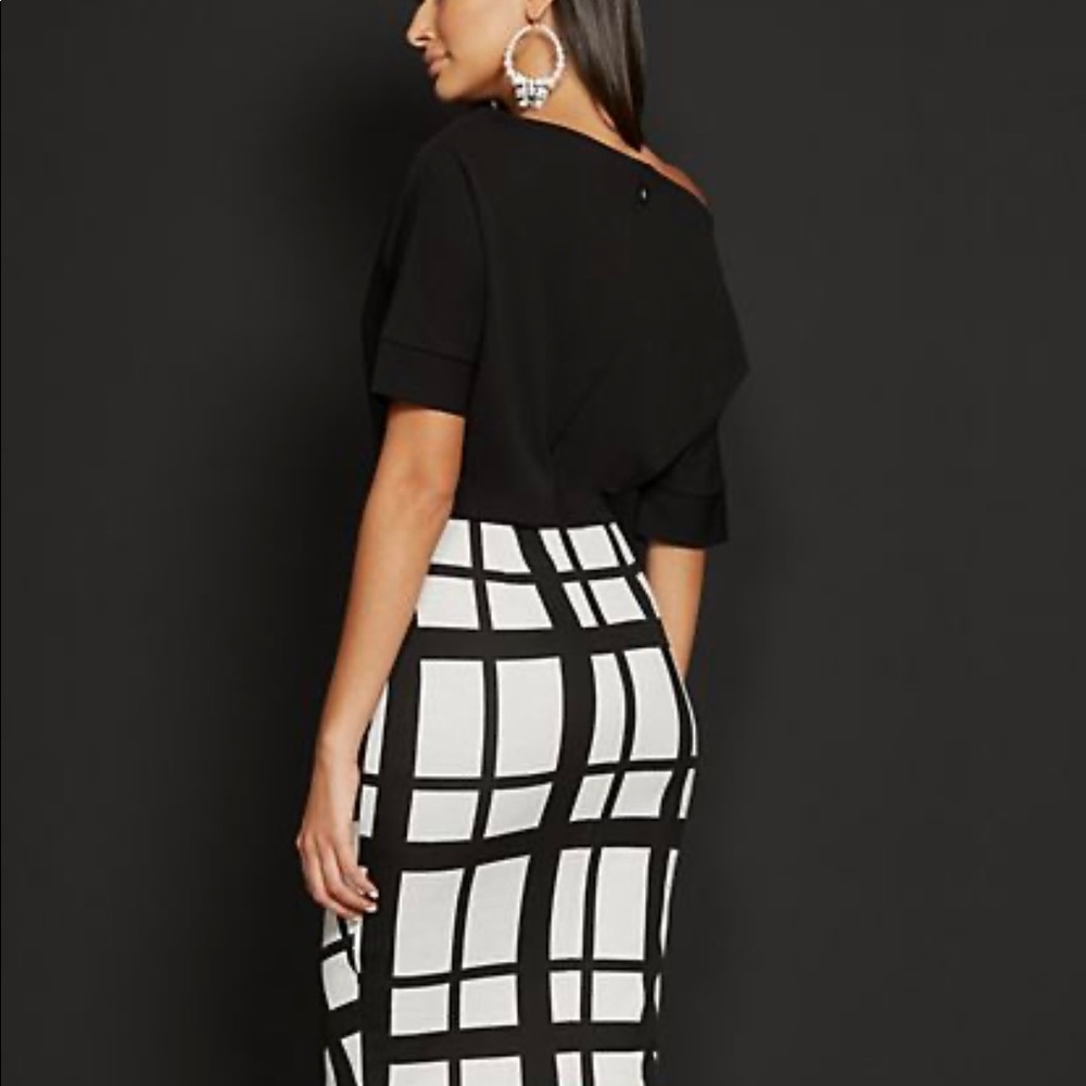Black Dolman-Sleeve Sheath Dress